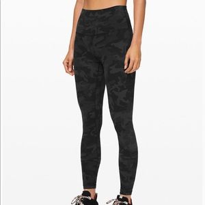 Lululemon Align Pant 28” Camo Multi Grey